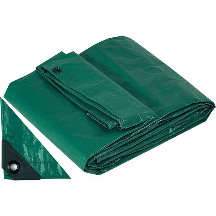 Telo Telone Occhiellato 5x4 mt Antistrappo Impermeabile colore Verde Papillon