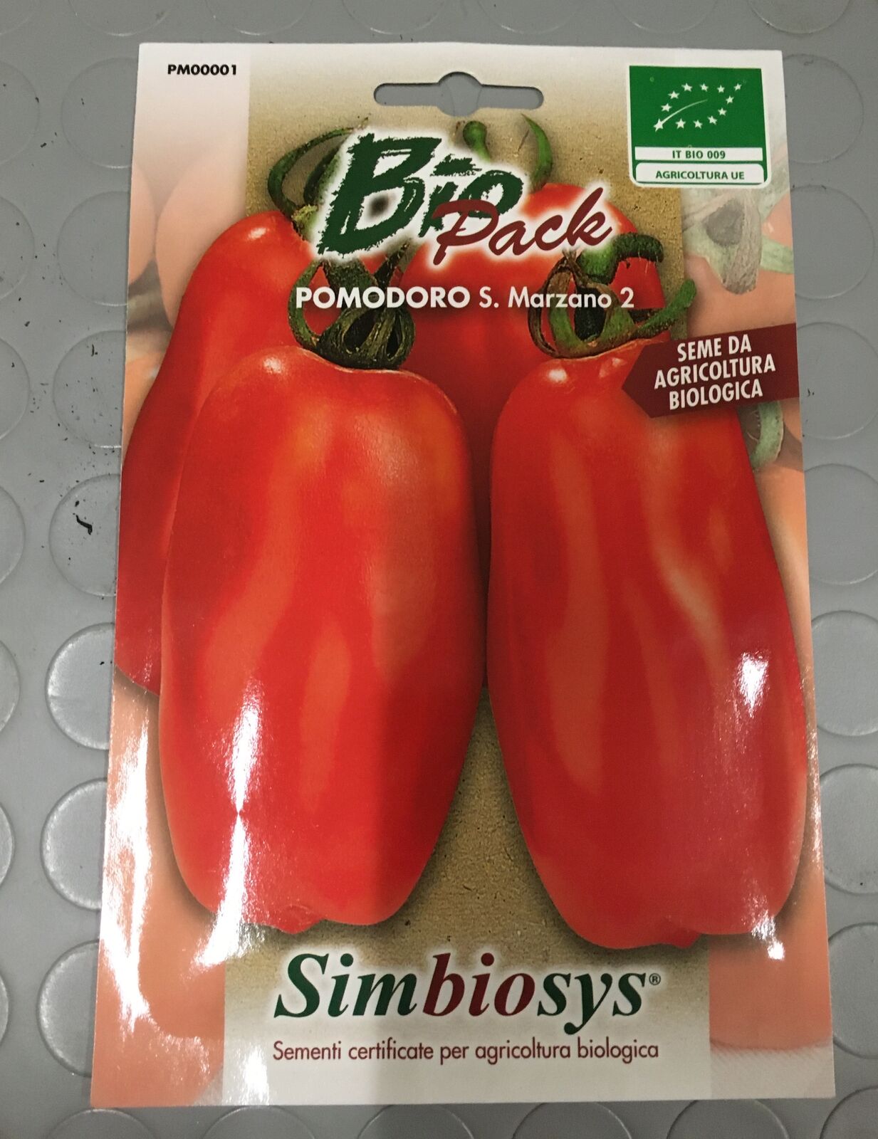 BIOPACK SYMBIOSIS SEME POMODORO S.MARZANO 2 CERTIFICATO AGRICOLTURA BIOLOGICA