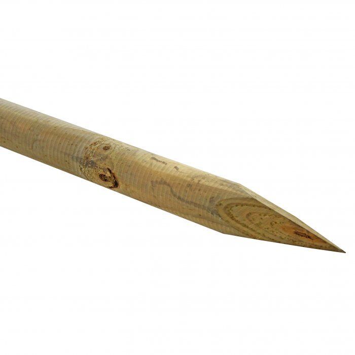 PALI TONDI A PUNTA LEGNO DIAMETRO 8CM ALTEZZA 1.5MT - RECINTI RECINZIONI