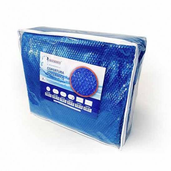 Telo termico copertura estiva a bolle per piscina rettangolare 8x4 mt