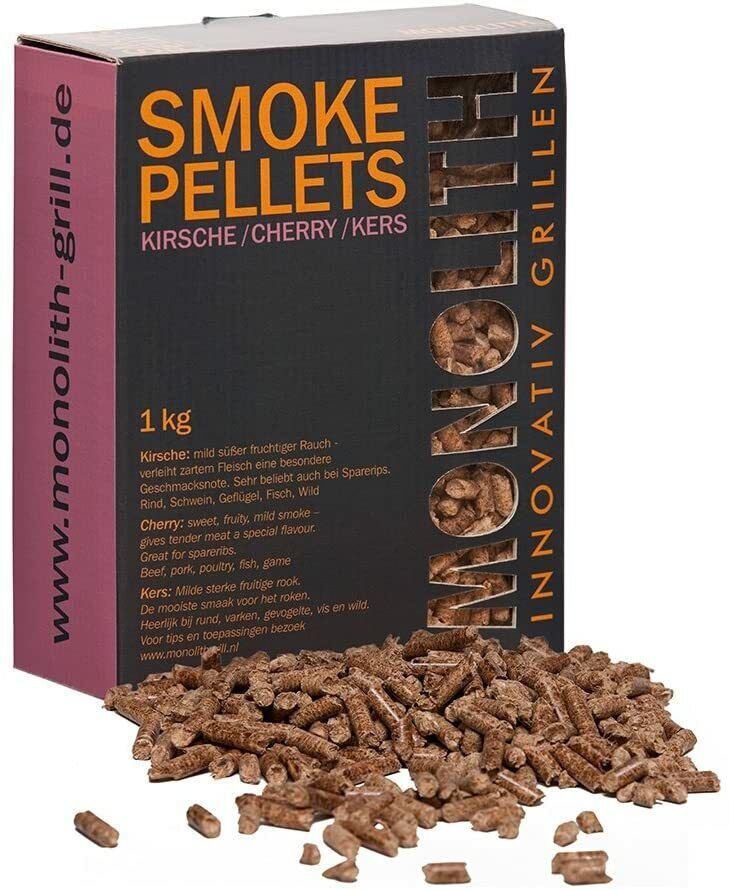 PELLET LEGNA PER BARBECUE AFFUMICATURA A CILIEGIO 1 KG MONOLITH 38127