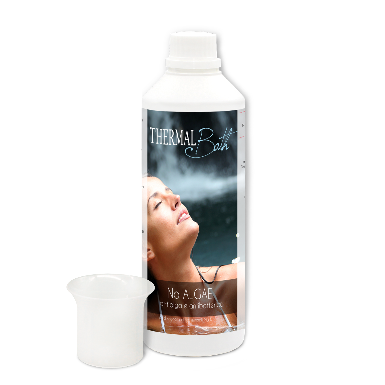 Antialga Con SALI MINERALI - Thermal BATH NO ALGAE 500 ml per Piscina e SPA
