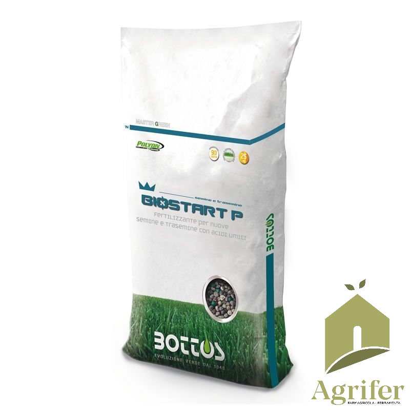 Bottos BIO START 12-20-15 + 18 SO3 Concime prato SEMINE TRASEMINE da 25 KG
