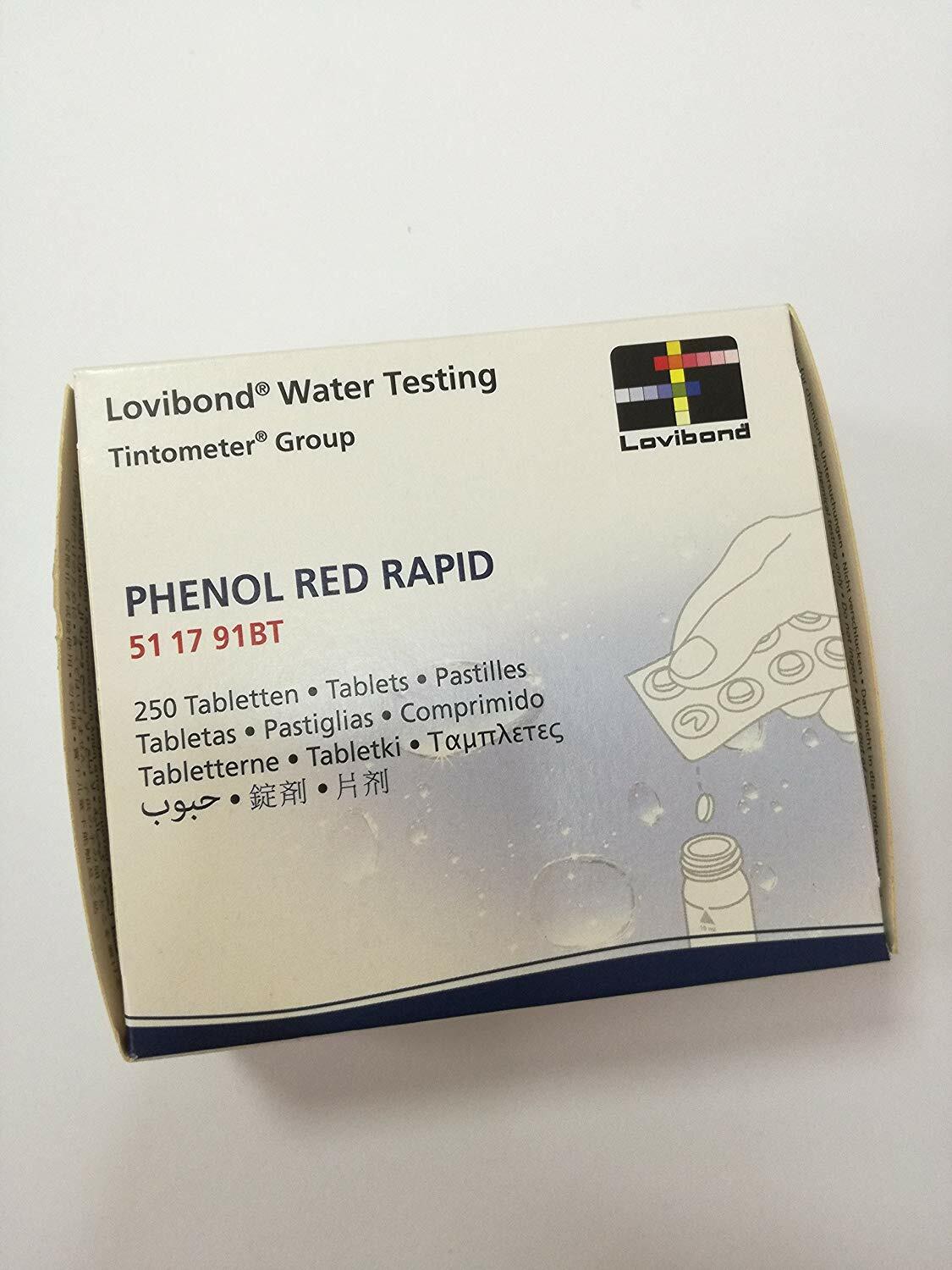 Ricambio pastiglia reagente misurazione Red Phenol Lovibond. Rapid / Manuale
