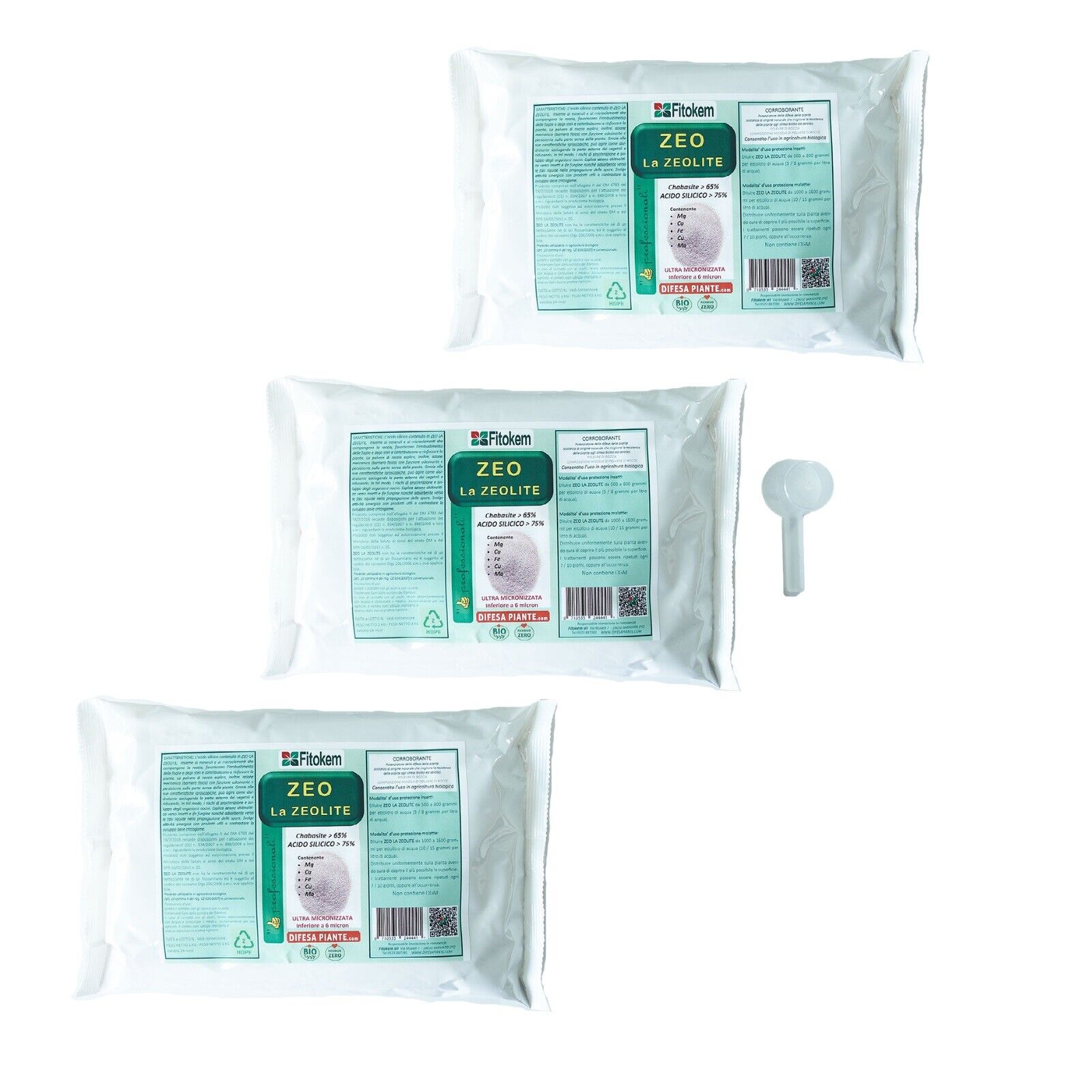 Fitokem - Zeolite Chabasite Micronizzata - 3 Kg