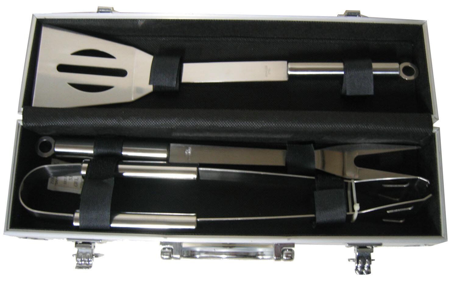 Valigia IN Metallo Barbecue Pradel Excellence WB109/Spatola + Forchetta + Clip