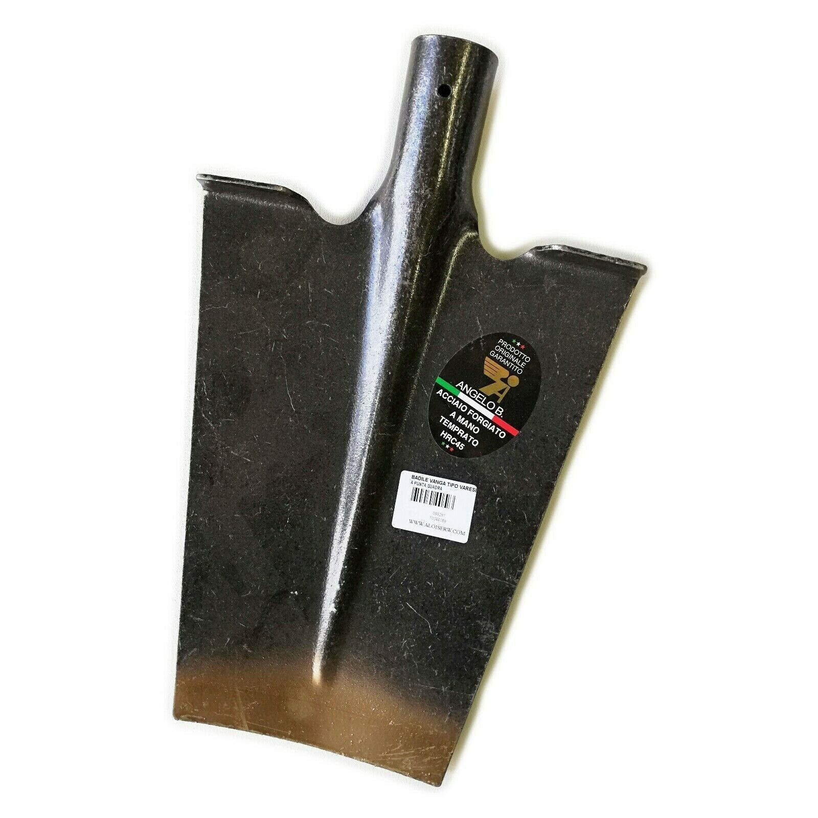 Vanga senza manico modello Varese in acciaio nero forgiata
