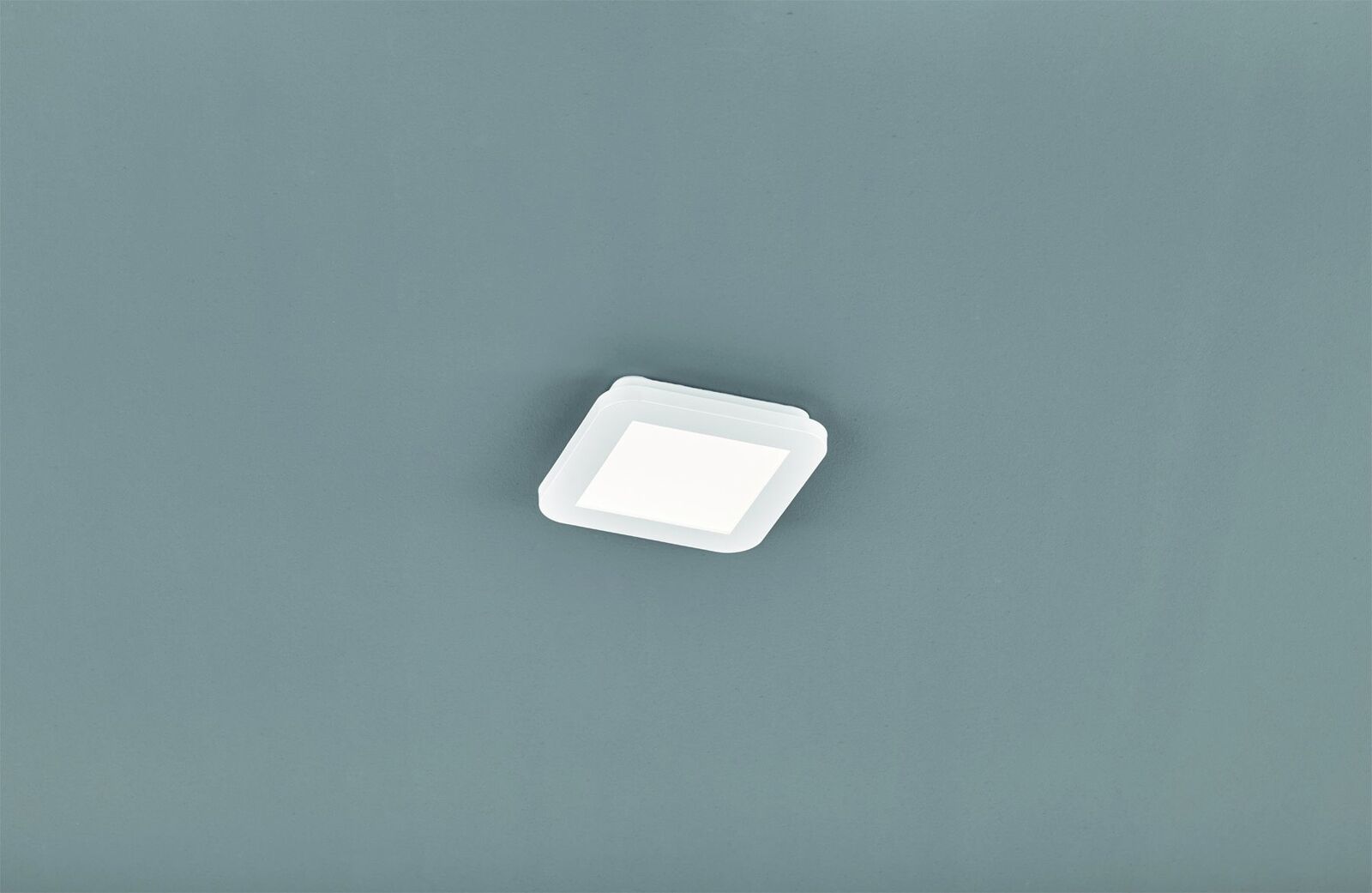Camillus plafoniera led quadrata metallo bianco opaco con funzione dimmerabilita