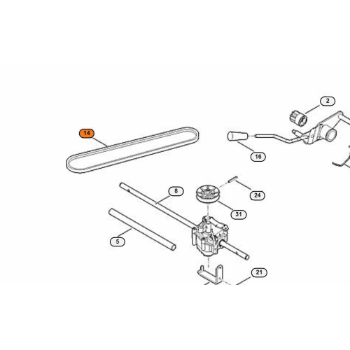 STIHL CINGHIA TRASMISSIONE PER RASAERBA TRAZIONATA MB RM 248 T RM 650 T ORIGINAL