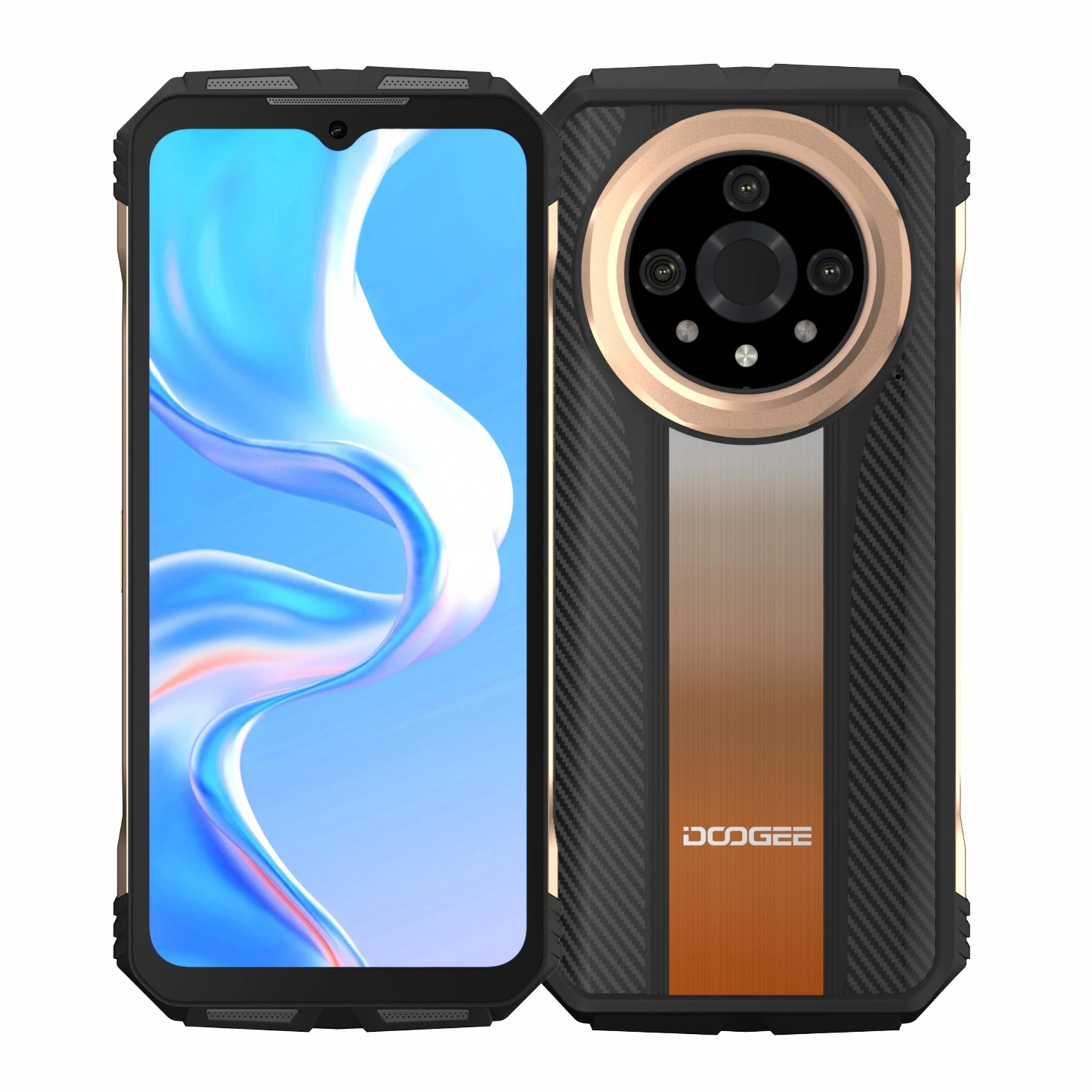 Doogee V31Gt 5G Rugged Phone 12Gb + 256Gb 6.58 "Fhd 120Hz Thermal Imaging 10800Mah 66W Ricarica Rapida 50Mp Fotocamera Smartphone Nfc