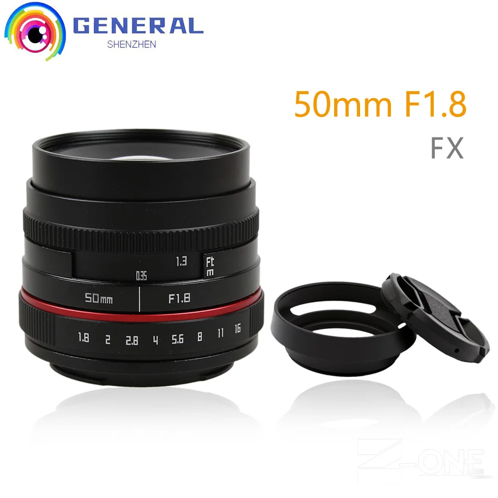 Nuovo Obiettivo Della Fotocamera 50Mm F/1.8 Aps-C F1.8 Per Fujifilm X-T10 X-T2 X-T1 X-A3 X-A2 X-A1 X-Pro2 X-Pro1 X-E2 X-E1 Obiettivo Fuji