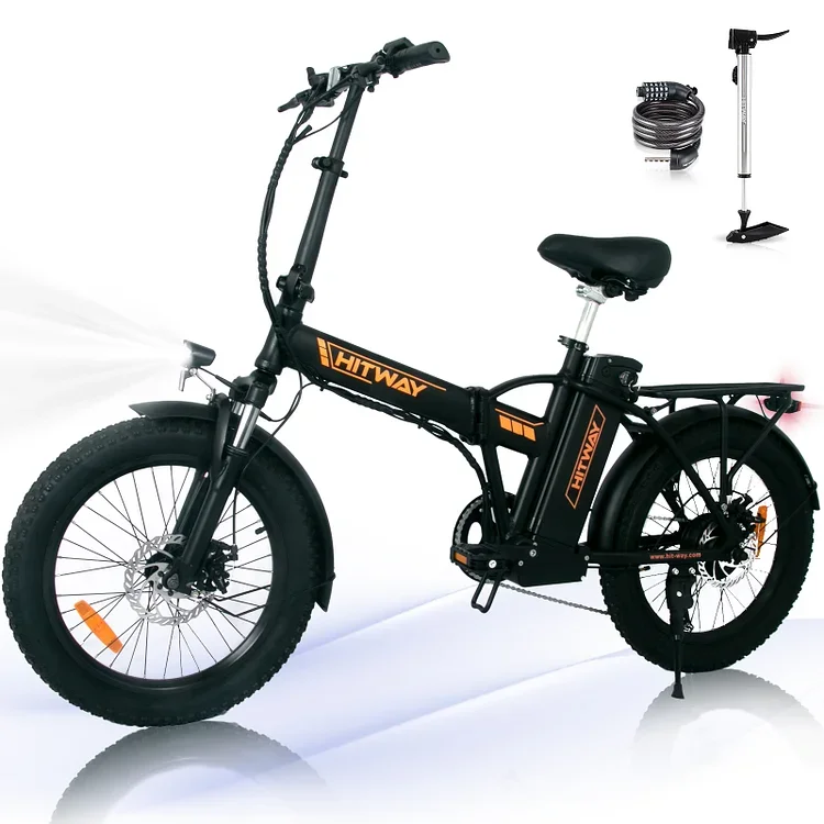 Hitway Bk11 Bici Elettrica Leggera 250W 11.2Ah Mini Size Bicicletta Elettrica Pieghevole Fuoristrada Bici Elettriche Per Adulti
