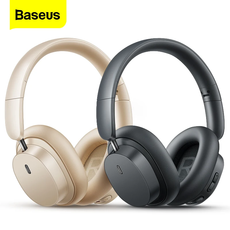 Baseus-D05 Auscultadores Sem Fios, Fones De Ouvido Bluetooth 5.3, Auricolari Hifi, Dobralvel, Com Fio, Dupla Utilizaur, Cancellazione