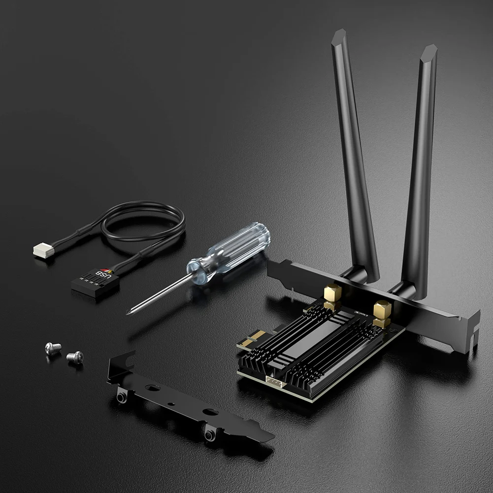 Wifi 7 Pcie Wifi Card Adattatore Di Rete Wireless 5.4 Compatibile Con Bluetooth Adattatore Wifi Pcie Wireless Per Pc Desktop Windows 10/11