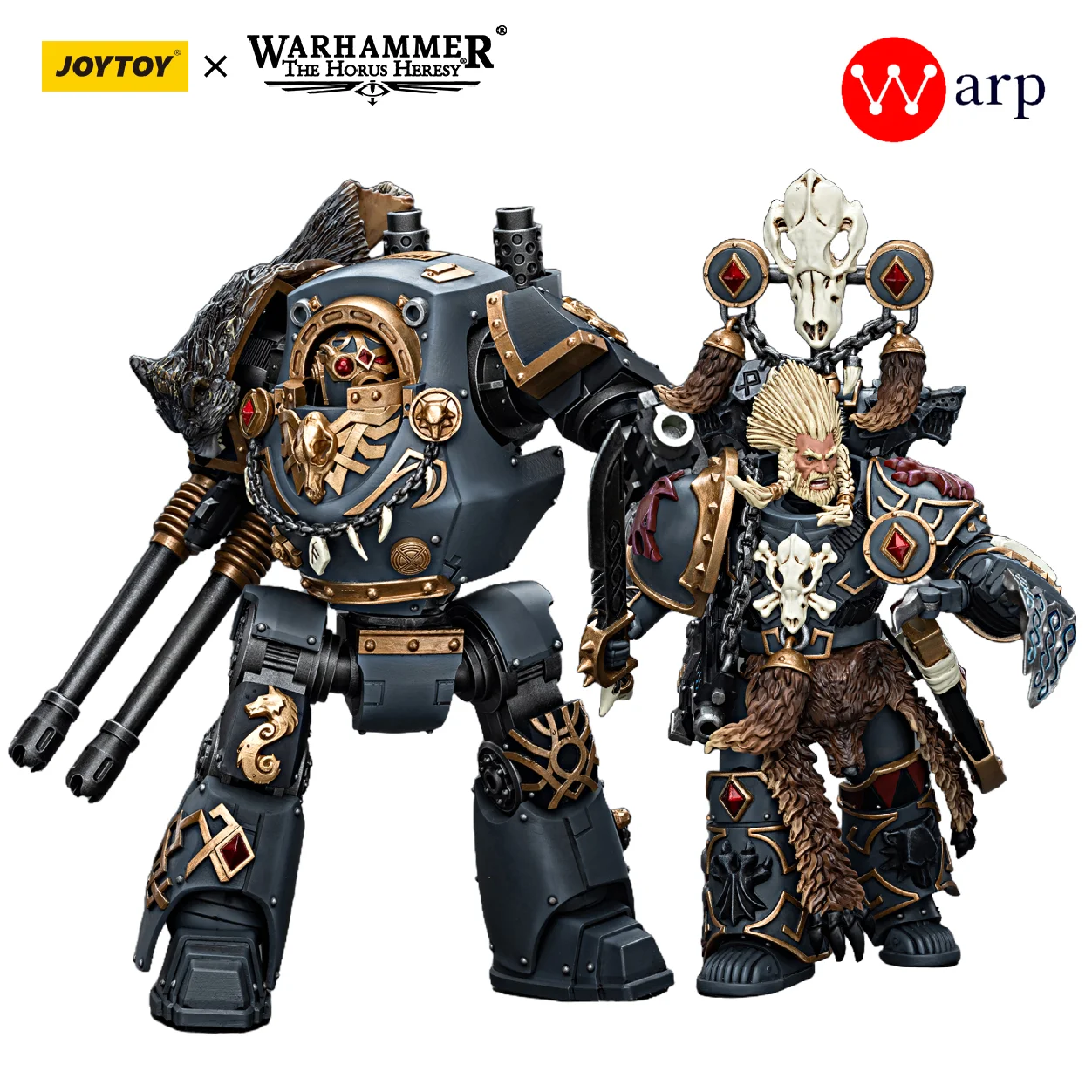 [Pre-Order] Joytoy Warhammer 40K Action Figure 1/18 Space Wolves Geentor Fell-Hand Pedytor Dreadnought Anime Model Collection