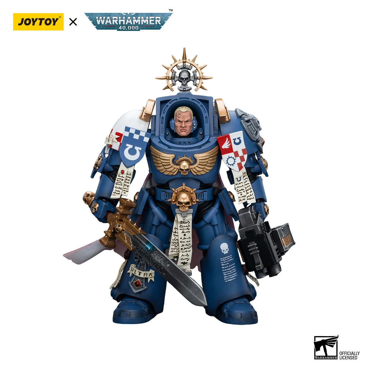 Joytoy Warhammer 40K 1/18 Action Figures Anime 14.3Cm Ultramarines Terminator Captain Gravus Agemman Model Toys
