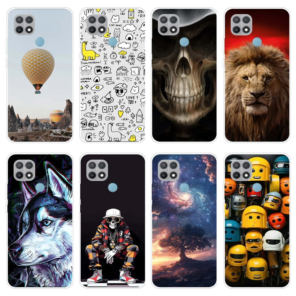 Per Oppo A15S Custodia 6.52 "Custodia Morbida In Tpu Dipinta A Cartone Animato Per Oppo A15 A 15 A 15Sm Oppo Cph2179 Cover Posteriore Paraurti Coque F