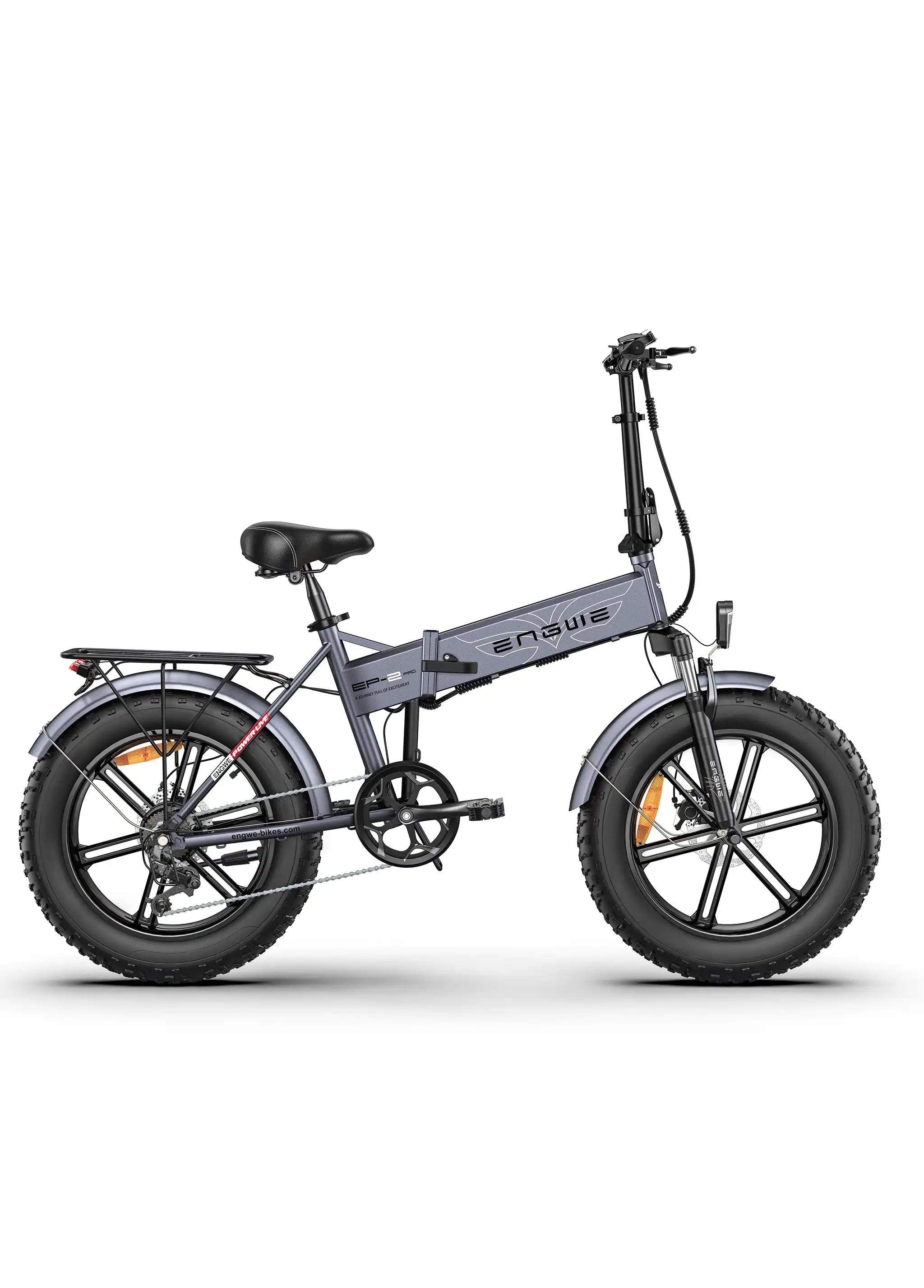 Engwe Ep-2 Pro 750W Bici Elettrica Pieghevole 48V 13Ah 20 Pollici Bici Pieghevole Grasso Pneumatico Mountain Bike Bici Elettrica Da Neve, Nero