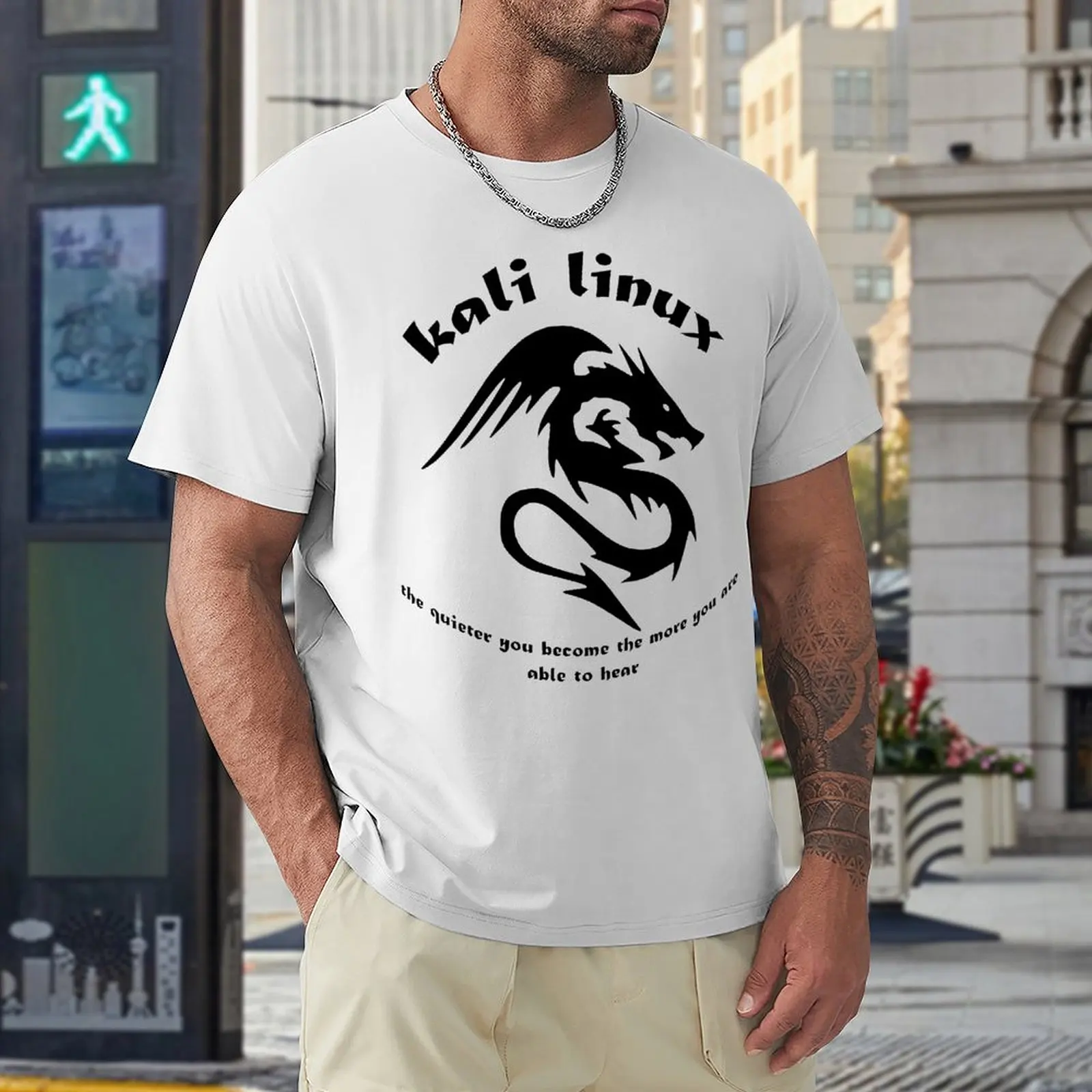 Kali Linux Shower Fresh T-Shirt Magliette Sportive Cute Funny Geek Travel Taglia Usa