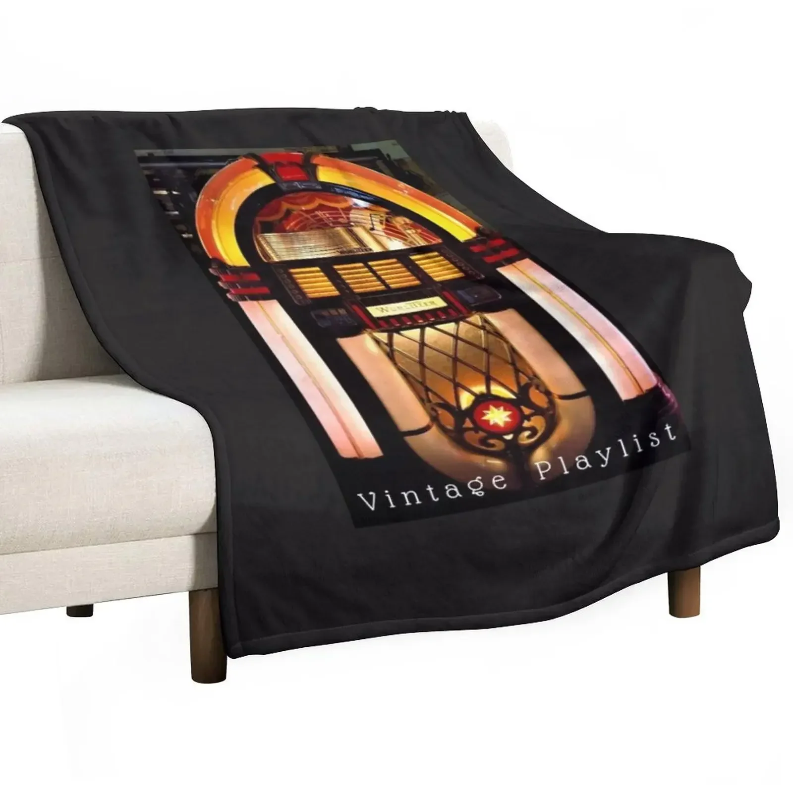 Jukebox Wurlitzer, King Of The Jukeboxes, Coperta Da Gioco Vintage Per Coperte Da Spiaggia Per Bambini