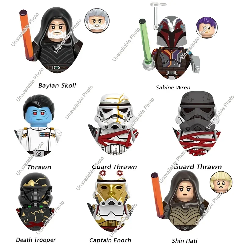 Hot Toys Captain Enoch Death Trooper Thrawn Movie Clone Legion Moc Bricks Mini Building Blocks Action Figures Giocattoli Regalo Per Bambini