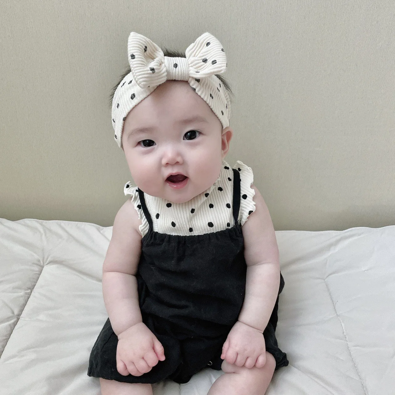 Summer Thin Baby Dot Set 2 Pezzi Vintage Cotton Girls Floral Camicetta Shirt Pagliaccetto Dress Neonato Girl Kids Clothes Outfit