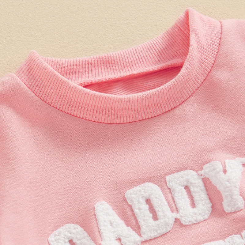 Daddy S Bestie Baby Girl Summer Outfit Shorts Set Felpa Con Ricamo T Shirt Top Short Infant Toddler Clothes