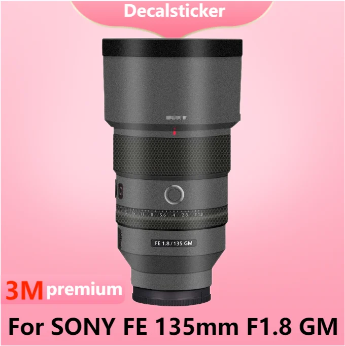 Per Sony Fe 135Mm F1.8 Gm Lens Sticker Decalcomania Protettiva Per La Pelle Pellicola Avvolgente In Vinile Cappotto Protettivo Antigraffio Fe135 F/1.8