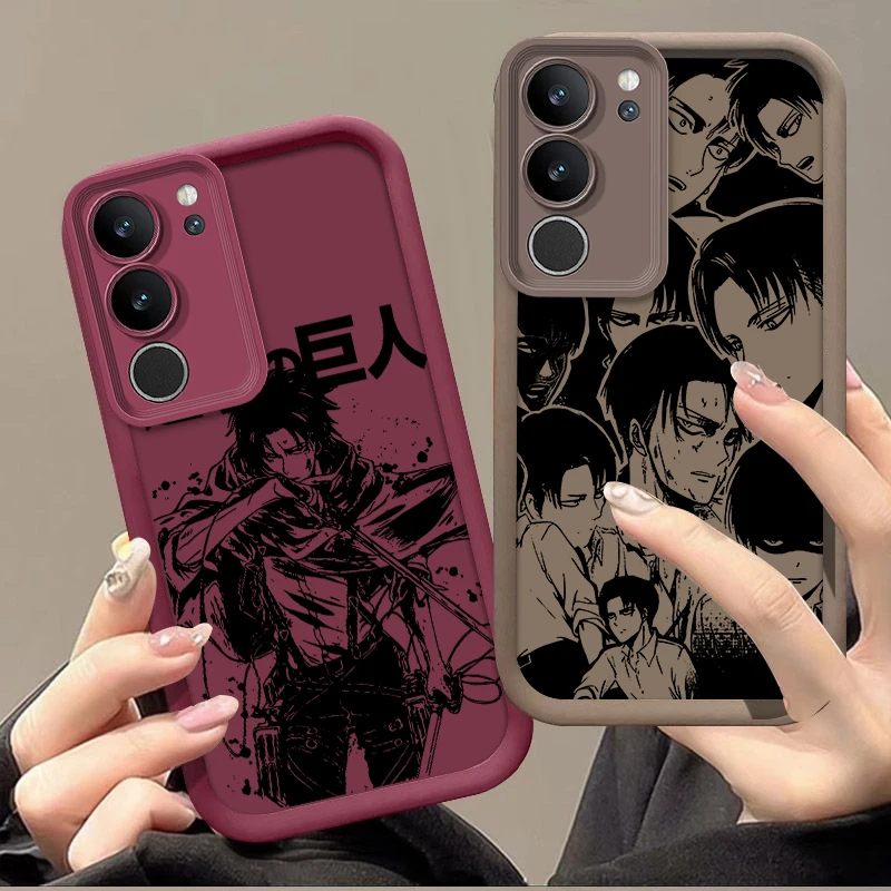 Attack On Titan Anime Per Samsung Galaxy S24 S23 S22 S21 S20 Fe Ultra Plus S10 Lite 5G Liquid Eye Ladder Phone Case