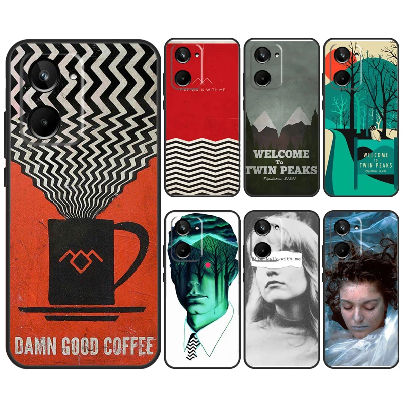Fire Walk With Me Twin Peaks Case Per Realme C53 C55 C33 C30 C35 C67 C21Y C25 C51 C15 9 10 12 11 Pro Plus Gt Neo 5 Cover