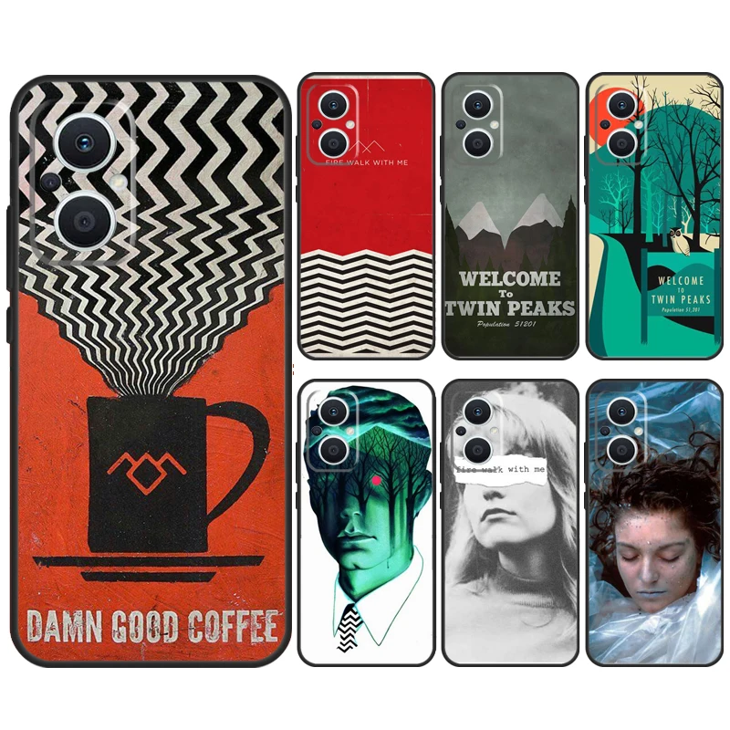 Fire Walk With Me Twin Peaks Case Per Oppo Reno 8 7 6 5 4 Lite 10 Pro 4Z 5Z 8T Oppo Find X5 X6 Pro X2 Neo X3 Lite Cover