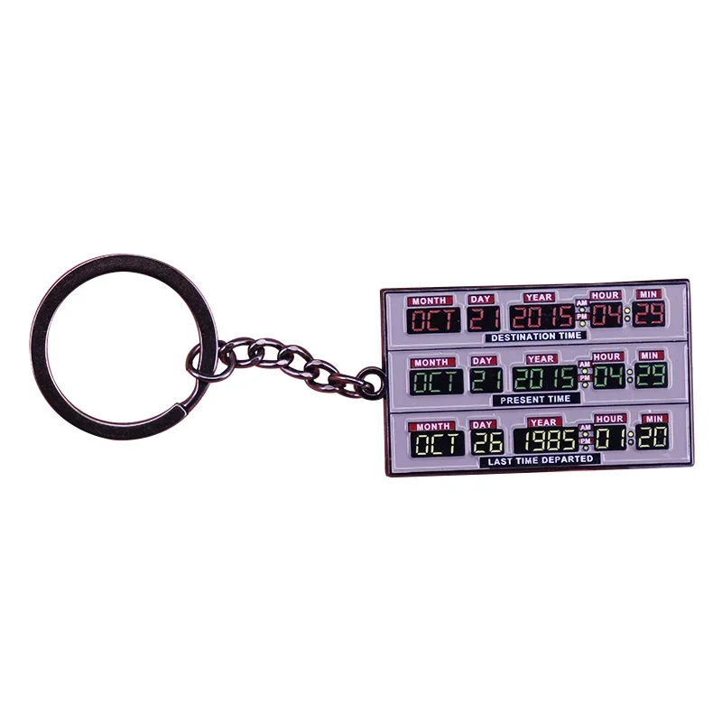 Portachiavi Time Circuits Back To The Future Deloreans Replica Prop Portachiavi