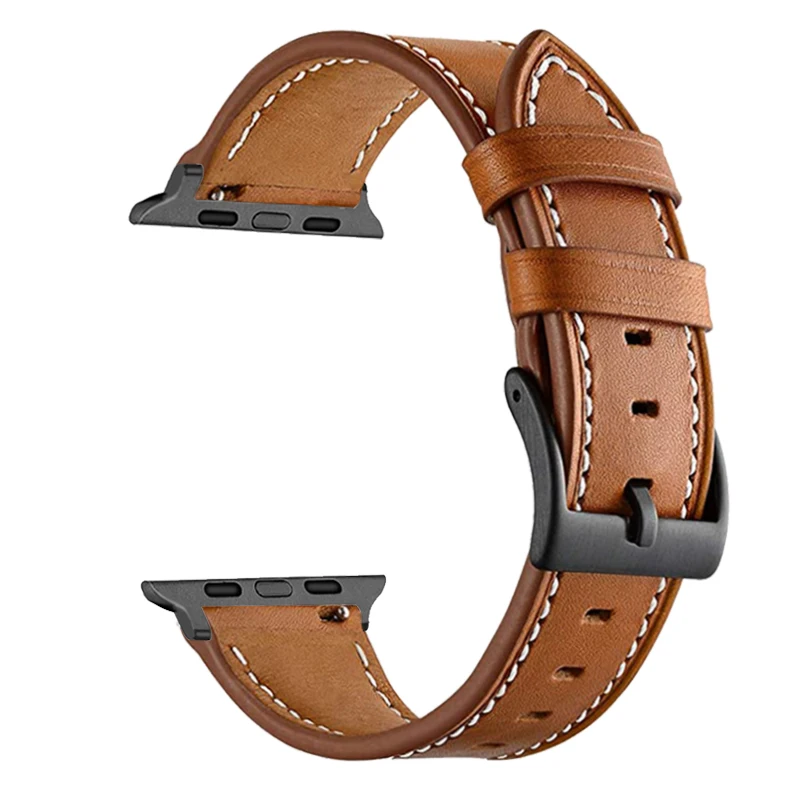 Nuovo Cinturino In Pelle Per Apple Watch Ultra Band Bracciale Per Apple Watch Ultra 2 49Mm / Apple Watch 9 45Mm 8 7 3 4 5 6 Se 44Mm 42Mm