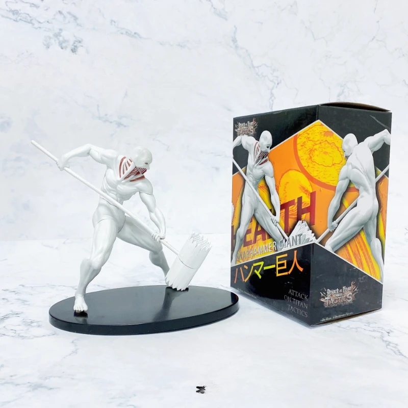 16Cm Anime Attack On Titan The War Hammer Titan Eren Jaeger Colossal Titan Pvc Action Figure Modello Da Collezione Giocattoli Per Bambole Regalo