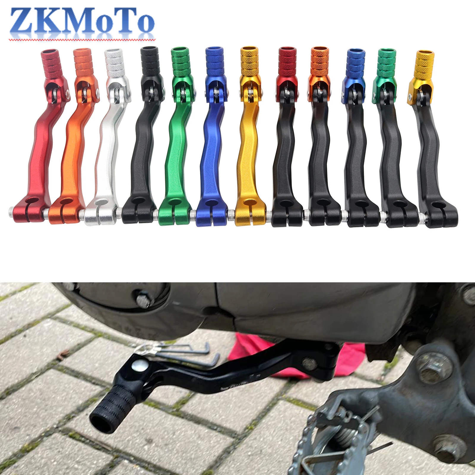 Moto Cnc Pieghevole Leva Del Cambio In Alluminio Per Kayo Nc 125 150 200 Atv Dirt Bike Pit Bikes Leva Del Cambio Motocross Enduro