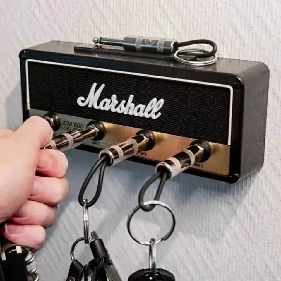 Portachiavi Originale Marshall Jack Rack 4 Portachiavi Con Spina Per Chitarra Montaggio A Parete Amplificatore Per Chitarra Portachiavi Jcm800 Base Po