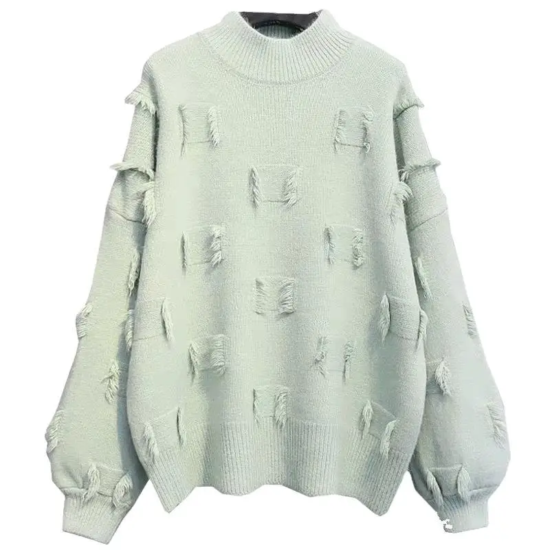 Loose Pullover Women'S College-Style Thick Korean-Style 2020 New Style For Autumn And Winter Tassled Knitted Sweater Women