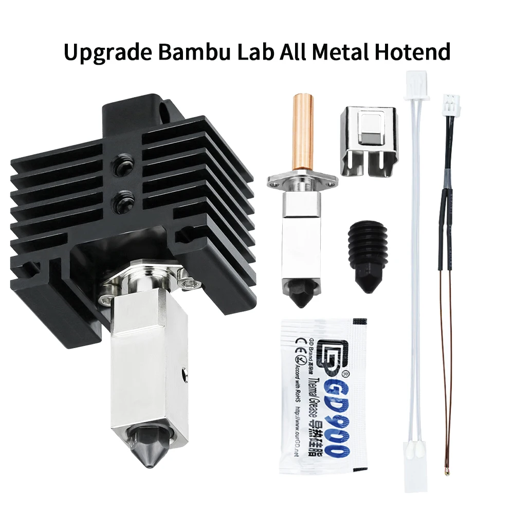V2.0 Bambu Hotend Kit Bi-Metal Lab X1 X1C P1P Hotend Cht Ugello Calzino In Silicone Per Bambulabs X1 Carbon Hotend Kit
