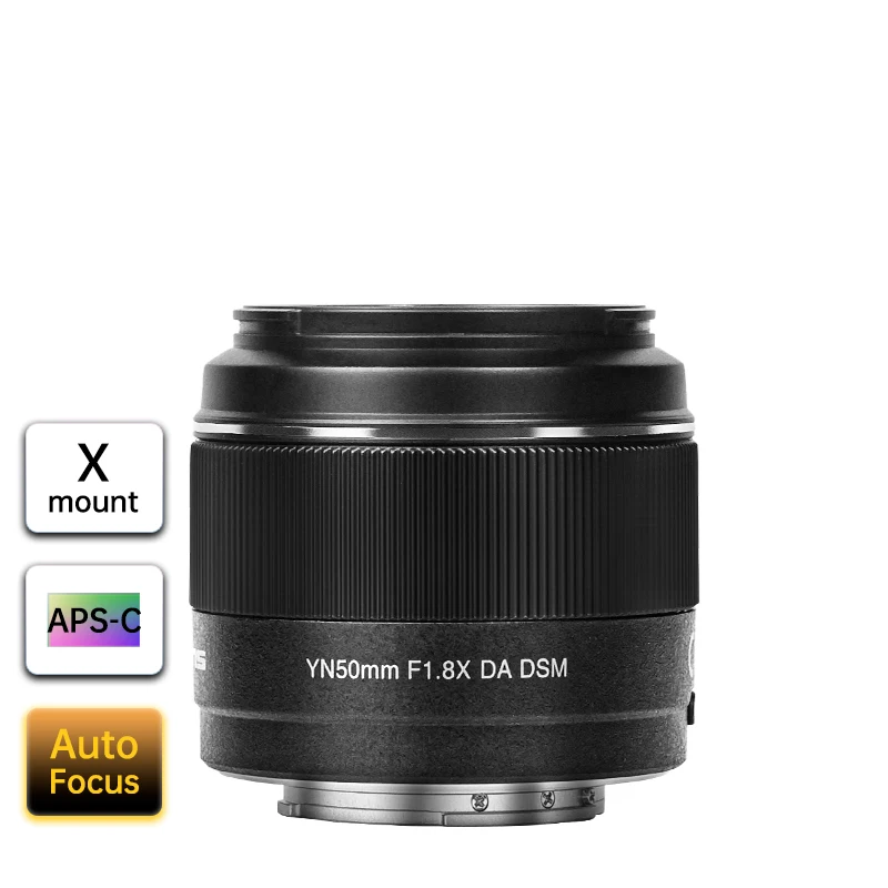 Yongnuo Yn50Mm F1.8X Da Dsm Fujifilm Xf Mount Autofocus Mirrorless Lens Per Fuji Fujifilm X-Mount X-T3 X-T2 X-H1 X20 X-T30 X-T2
