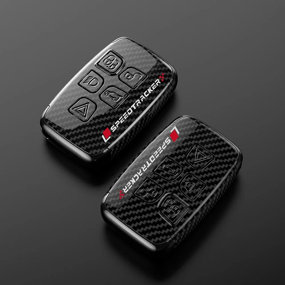 Nuovo Abs Carbon Car Remote Key Case Cover Holder Per Land Rover Range Rover Sport Evoque Freelander Per Jaguar Xf Xj Xe Xjl Xf
