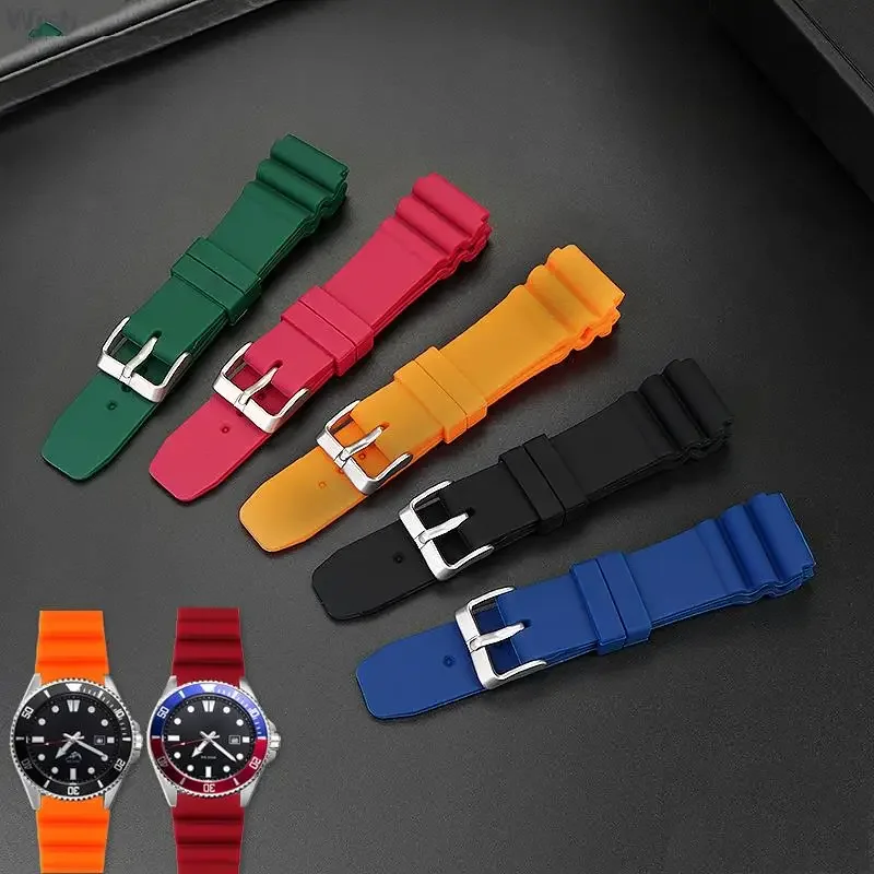 Cinturino In Silicone Da 22Mm Per Cinturino Da Polso Impermeabile Seiko Marine Master Skx007 Muslimcitizen Diving Sport