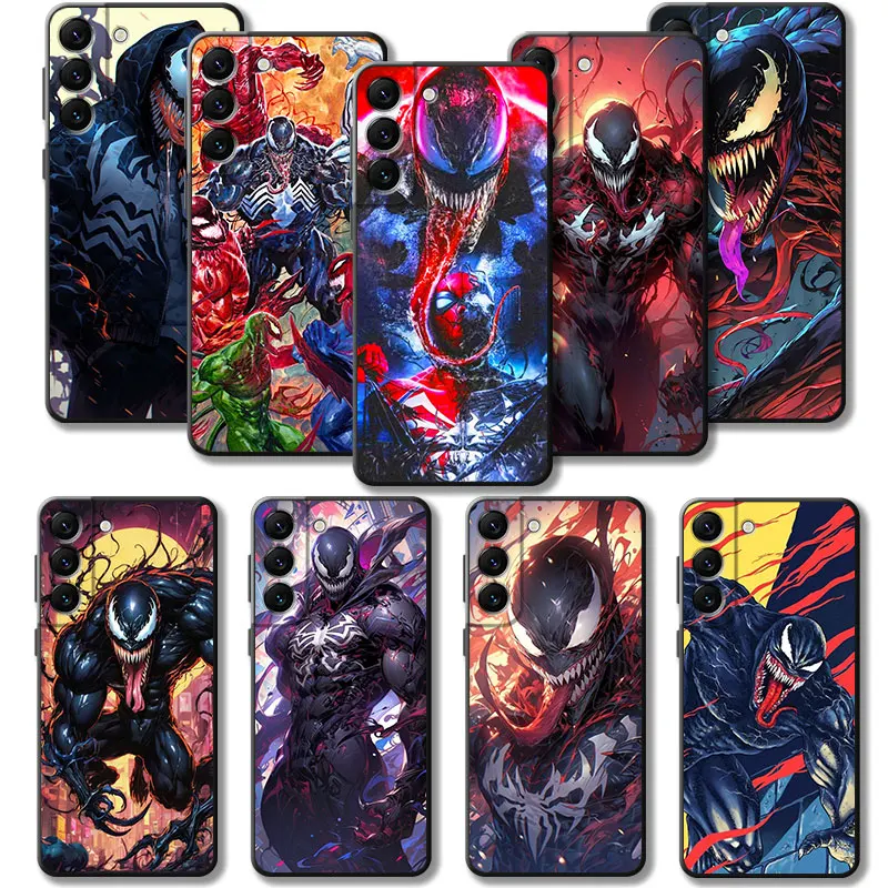 Marvel Venom Vs Spider Man Custodia Per Telefono Per Samsung Galaxy S24 S23 S22 S21 S20 Fe Ultra S10 S9 Plus Note 10Plus 20Ultra Cover