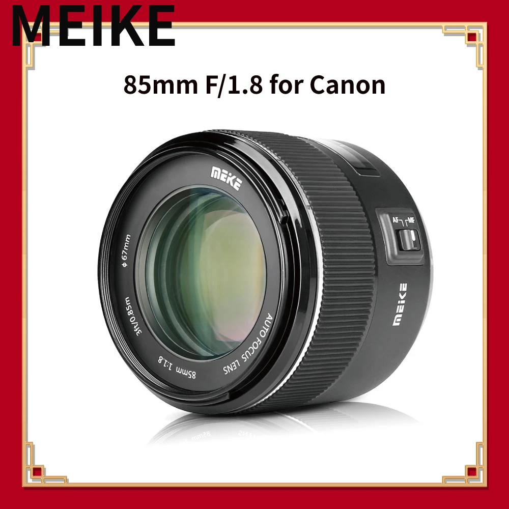 Meike 85Mm F/1.8 Full Frame Auto Focus Portrait Prime Lens Per Fotocamere Reflex Digitali Canon Eos Ef Mount