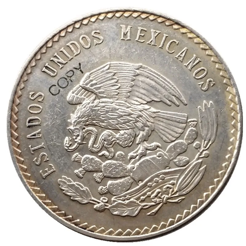 Monete Per Fotocopie Non Circolate 1947 O 1948 Messico 5 Pesos Placcate In Argento