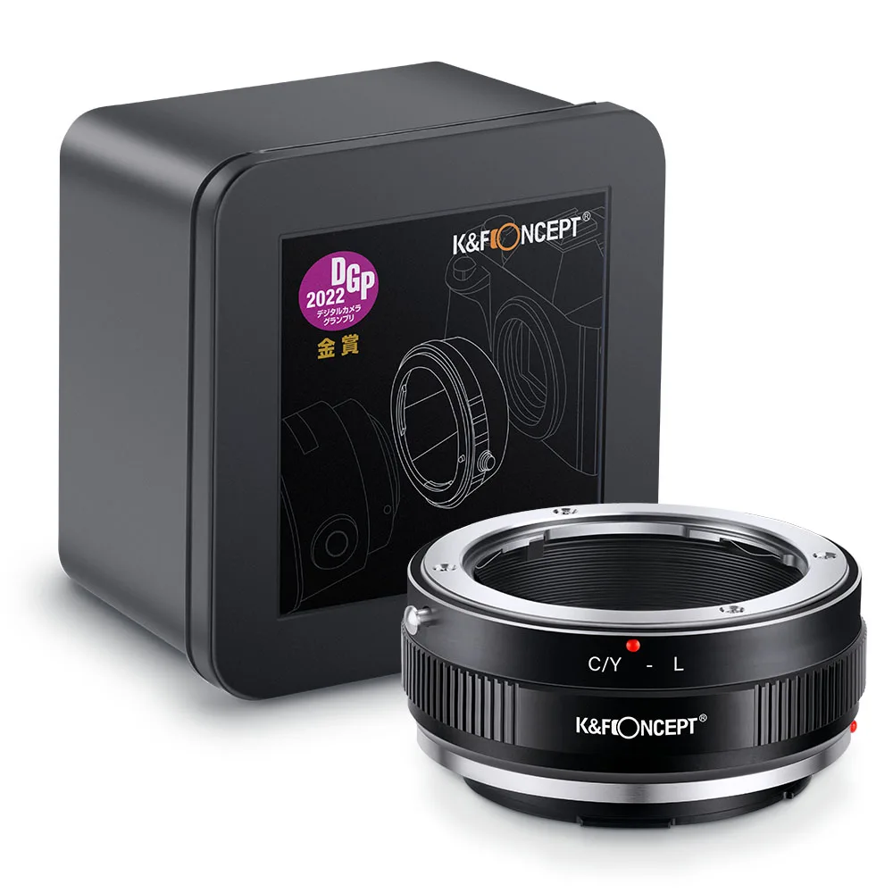 K & F Concept Cy To Lsl Adattatore Per Obiettivo Contax Yashica Cy Mount Lens A Leica Tl Tl2 Cl Sl Sl2 Panasonic S1 S1R S1H S5 Sigma Fp Fpl