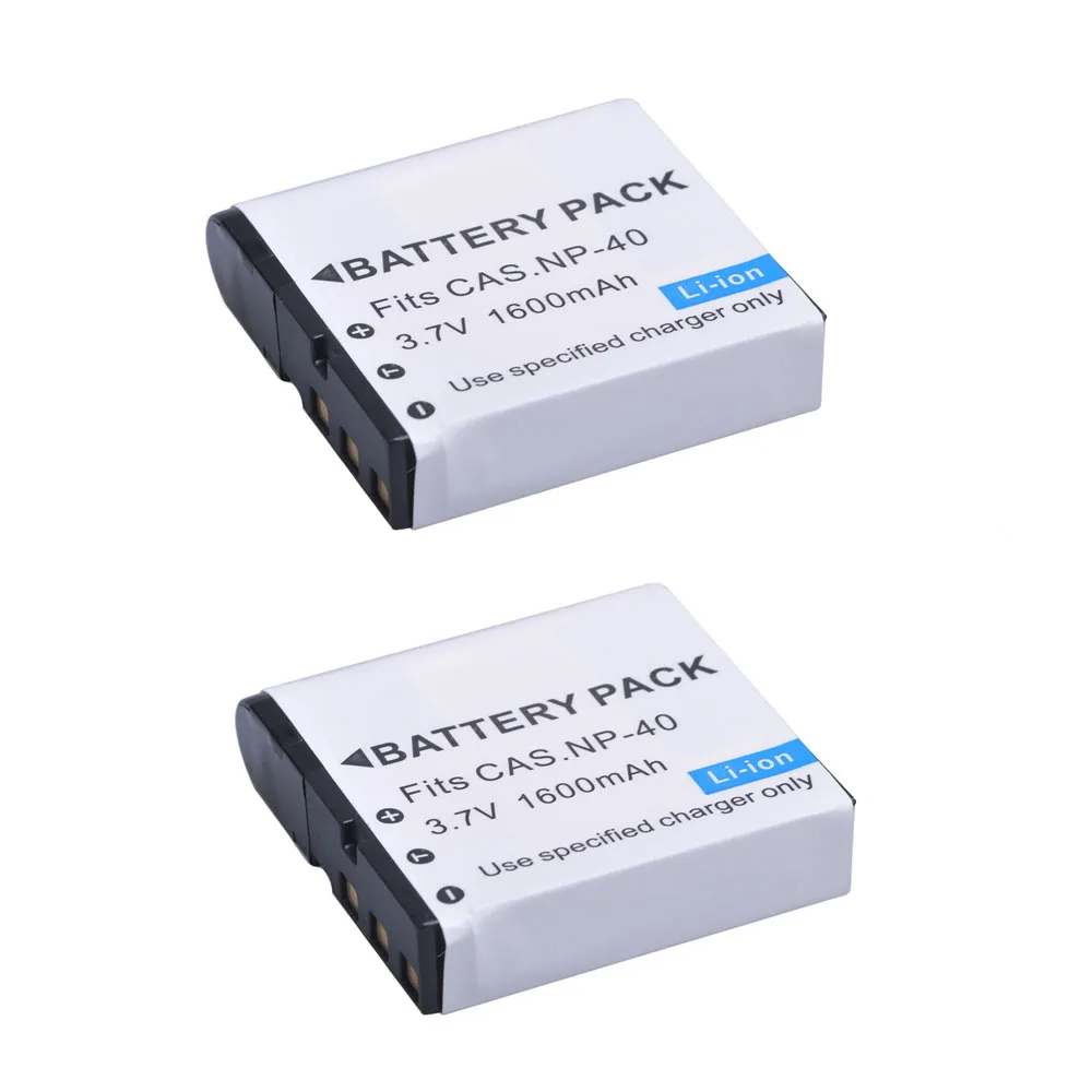 1600Mah Np-40 Np40 Batteria Per Casio Exilim Ex-Ex-Z600 Ex-Z750 Z1000 Z1050 Z1080 Fc100 Fc150 P505 P600 P700 Macchina Fotografica