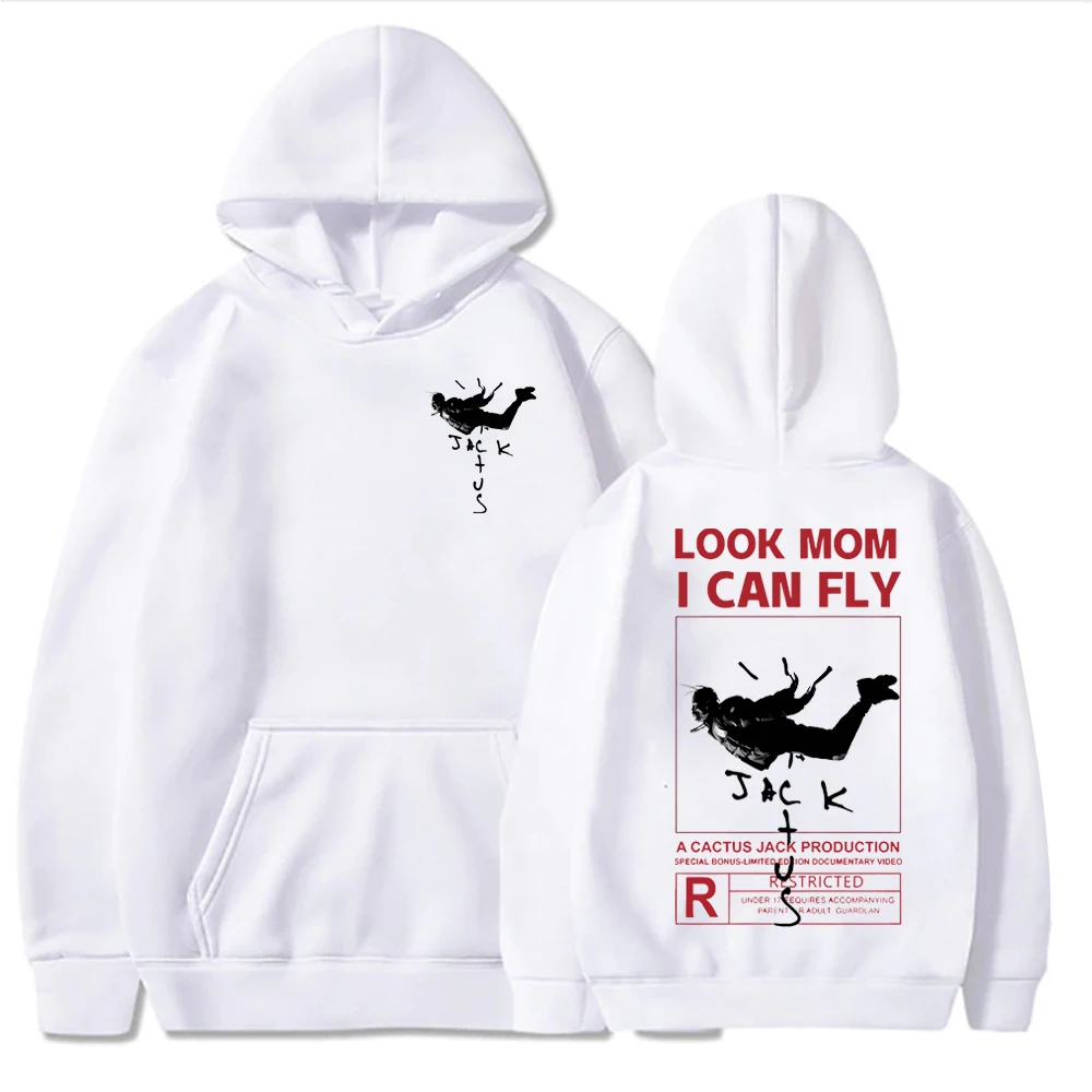 Travis Scott Felpa Con Cappuccio Look Mom I Can Fly Felpa Con Cappuccio Travis Scott Merch Regalo Per Travis Scott Fan Pullover Top Streetwear Unisex