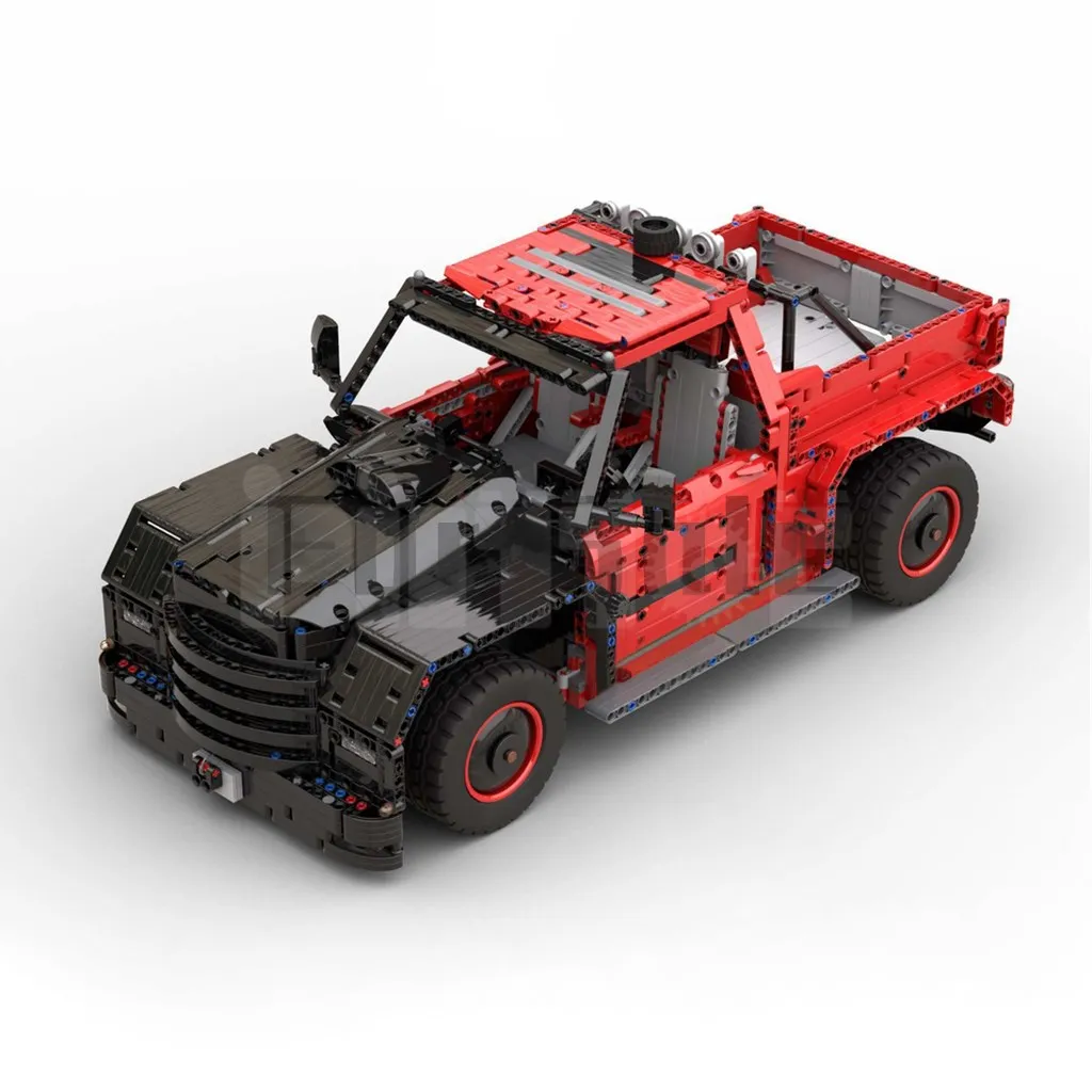 Moc-52169 42082 P-Model - American Pickup Truck Di Technicbasics Building Block Puzzle Toy Modello Elettrico Per Regalo Per Bambini