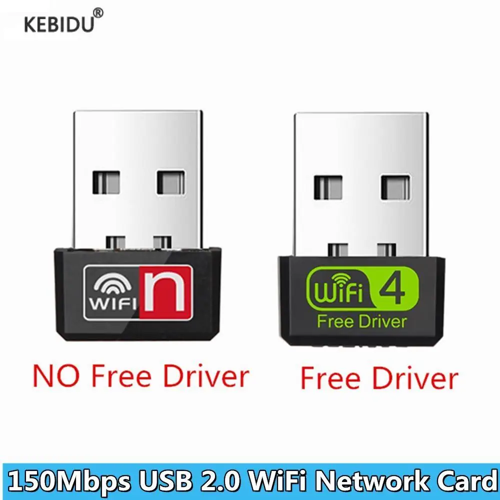 2.4G 150Mbps Usb 2.0 Adattatore Wireless Wifi Per Pc Usb Ethernet Wi Fi Dongle Mini Scheda Di Rete Antena Ricevitore Wi-Fi Per Desktop