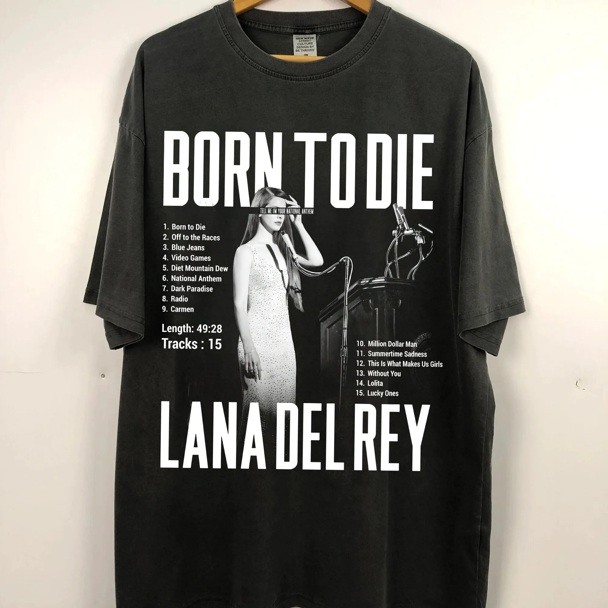Born To Die Lana Del Rey Lyric T-Shirt ,Lana Del Rey Album Retro Tour 2023 Newt Shirt, Unisex